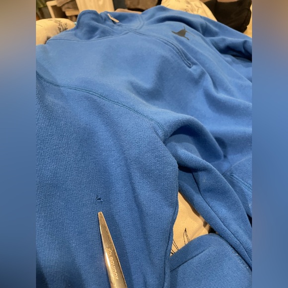 Love Pink 86 Victorias Secret Womens Pullover Quarter Zip
Sweatshirt Blue Size L - Picture 9 of 10